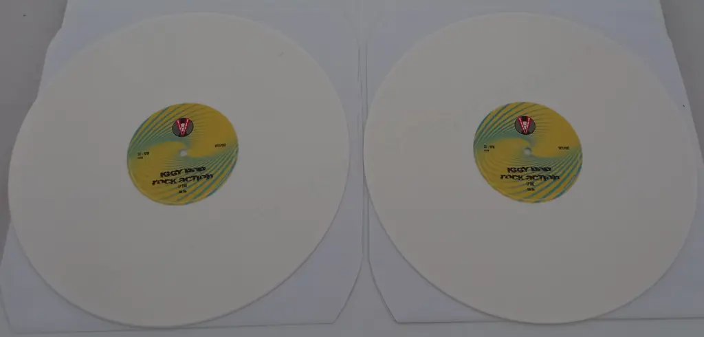 Iggy Pop, Rock Action  "20 Iggy Nuggets", (Double Album), (White Vinyl) Image 1++